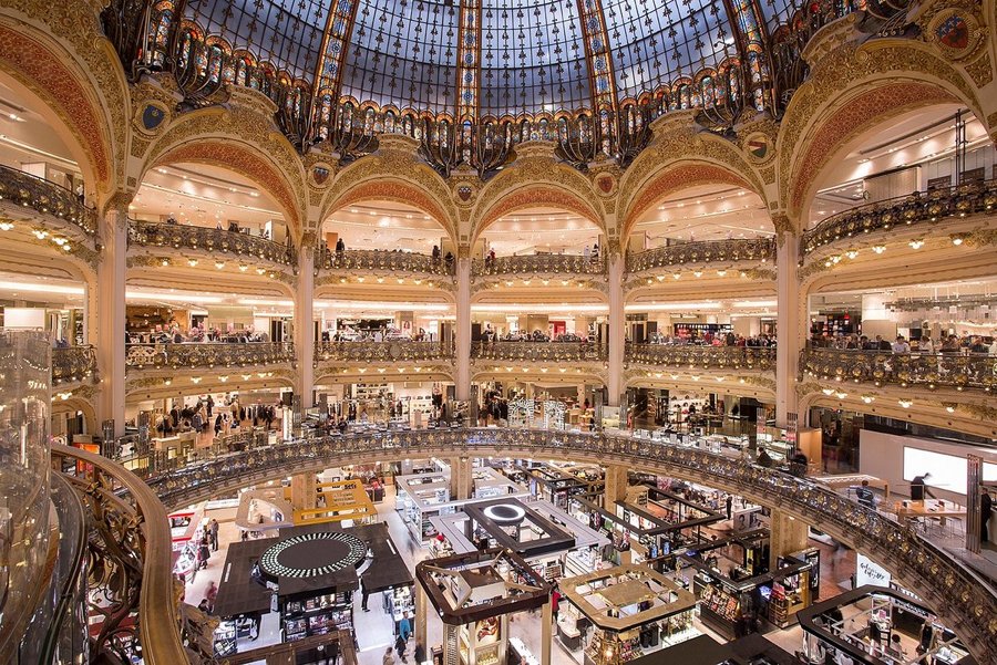 The dome of the Galeries Lafayette department store